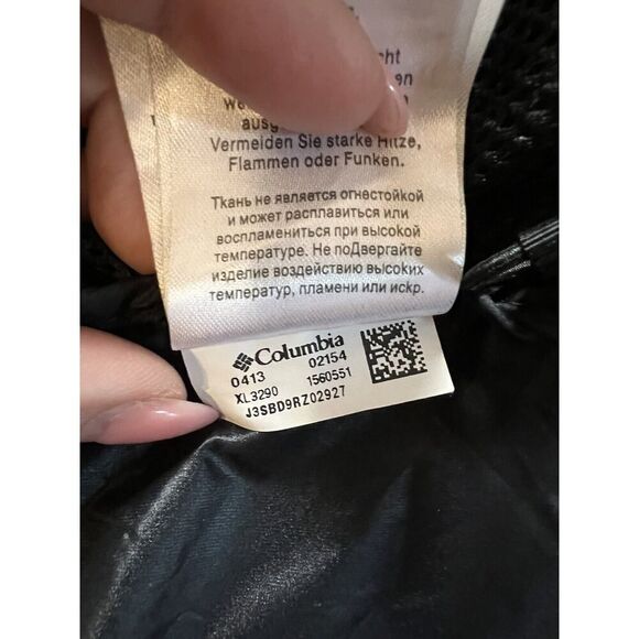 Columbia Sportswear Womens Hooded Omni-Tech Shell Rain Jacket Black Size Small - Picture 9 of 9